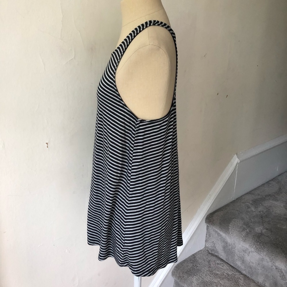 Athleta Crossroad Striped High Neck Modal Tank Top - Picture 3 of 10